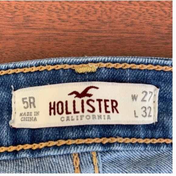 Hollister Slim Straight Demin Blue Jeans - Picture 2 of 7